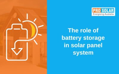 The role of battery storage in solar panel system