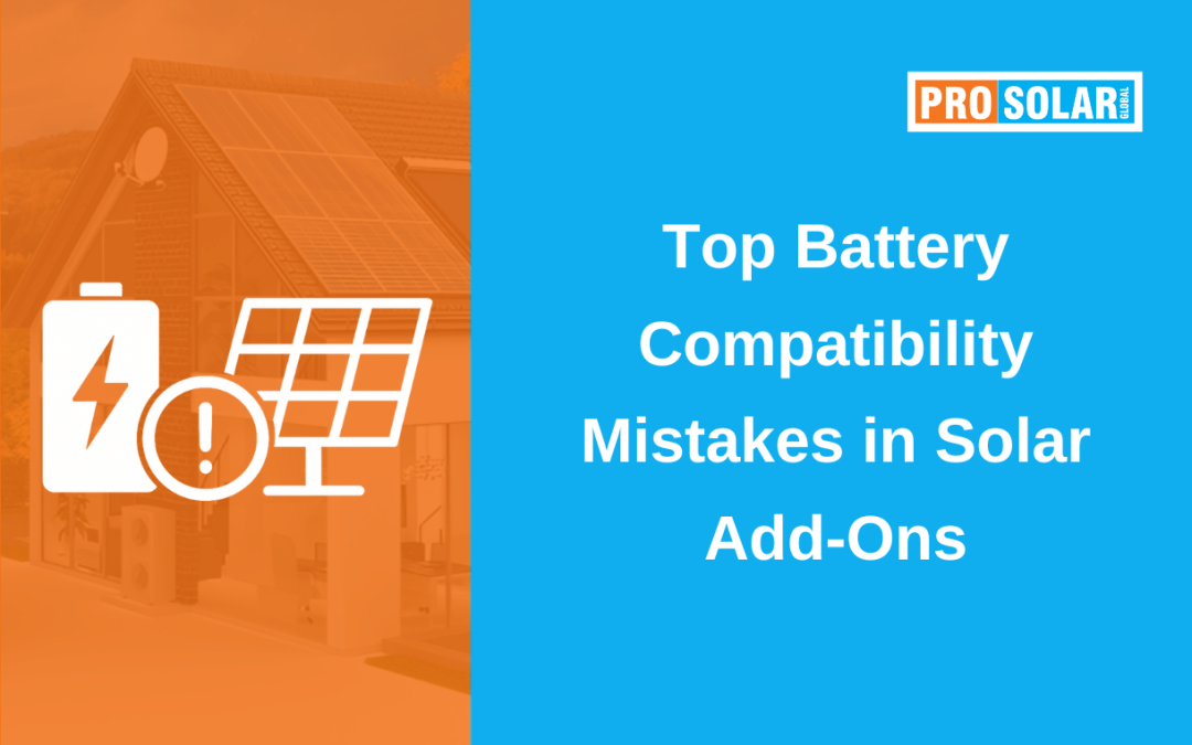 Top Battery Compatibility Mistakes in Solar Add-Ons | Prosolar Global
