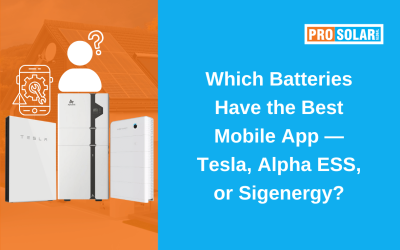 Which Batteries Have the Best Mobile App — Tesla, Alpha ESS, or Sigenergy?