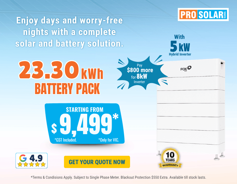 Prosolar 6.6kW Solar deals
