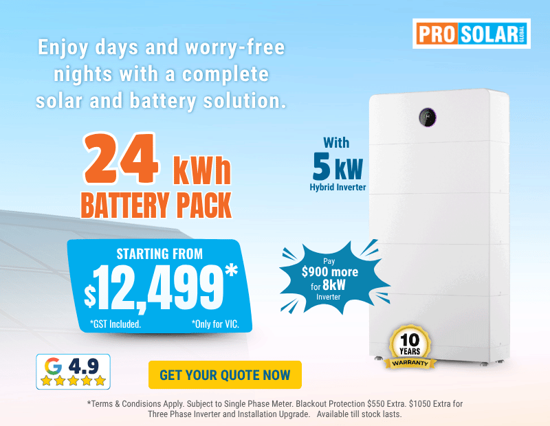 Prosolar 6.6kW Solar deals