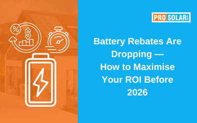 Battery Rebates Are Dropping—How to Maximise Your ROI Before 2026