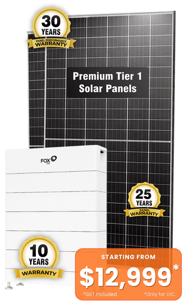 Solar+battery pacakge only for 11,999