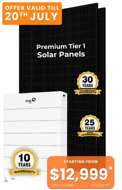 Solar+battery pacakge only for 11,999